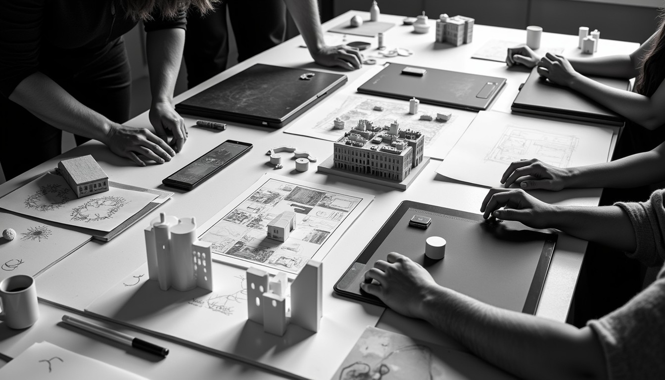 Live BIM Wireframe Design Interface
