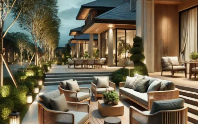Elevating Luxury Villa Exteriors with Premium Furnishings and Light Fixtures