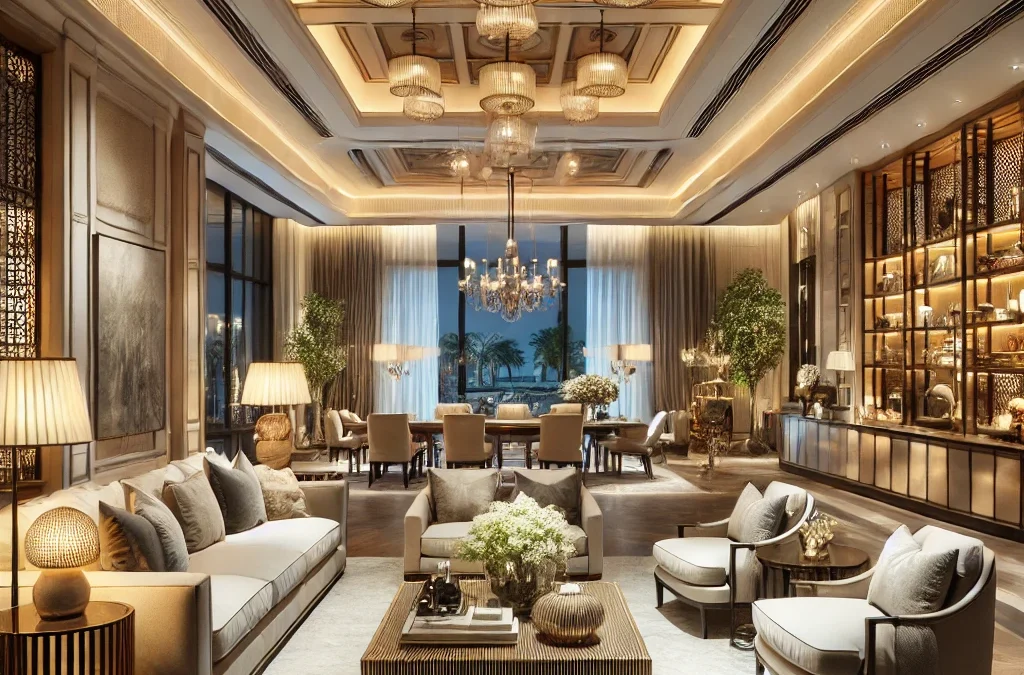 Crafting Luxury Interiors with Elegant Furnishings and Lighting
