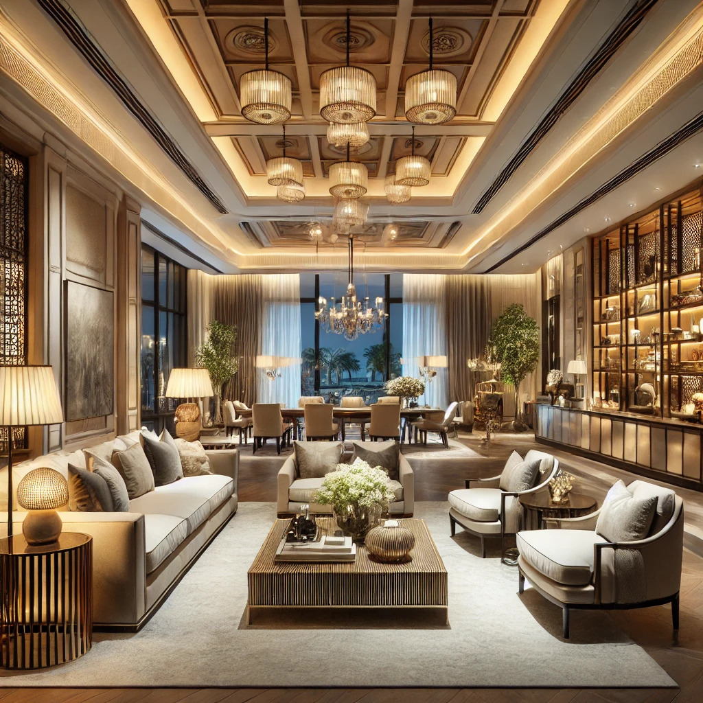Crafting Luxury Interiors with Elegant Furnishings and Lighting